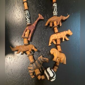 Wooden Animal Necklace